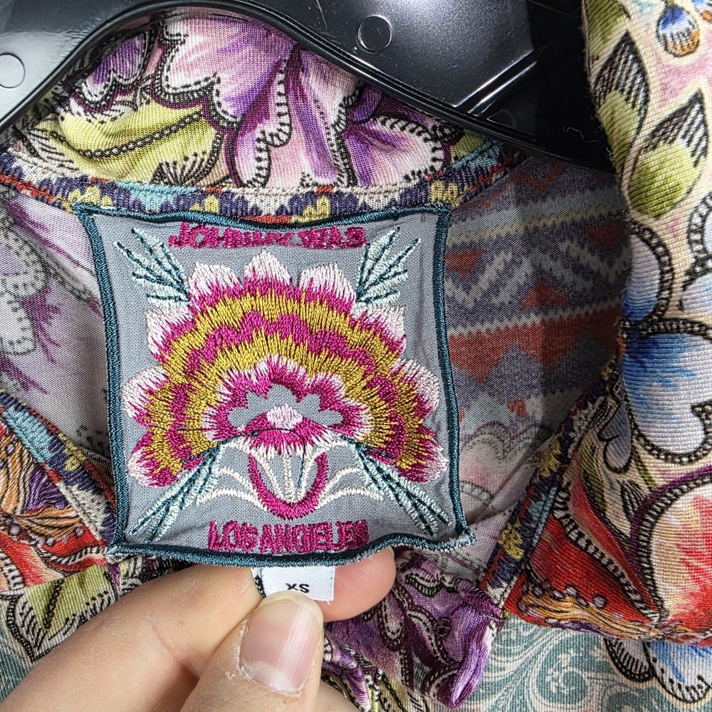 Johnny Was Ledona Top, Size Xs - Picture 4 of 6